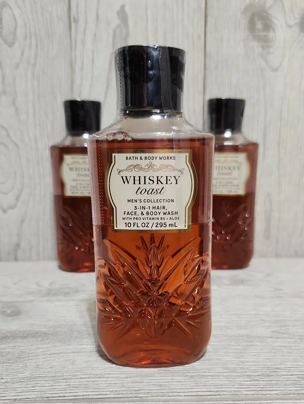 Bath & Body Works Whiskey Toast Men's 3-in-1 Hair, Face, & Body Wash X3